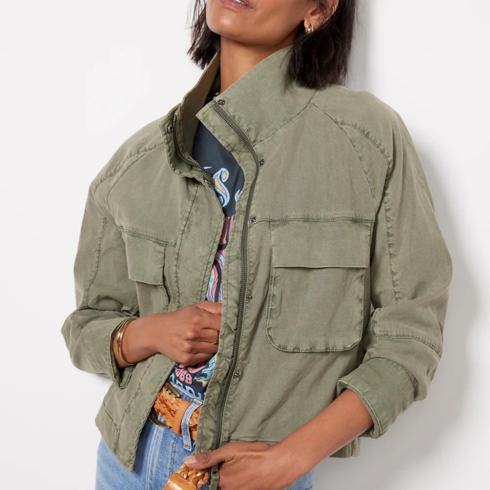 Evereve Camp Jacket in Cilantro - Size M